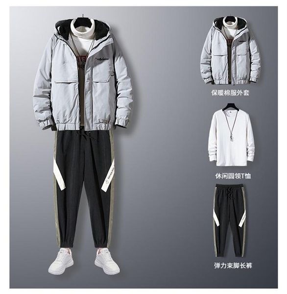 men's tracksuits suit trousers for autumn and winter plus size warmth casual sports 4xl hoodie cotton thick coat, Gray
men's tracksuits suit trousers for autumn and winter plus size warmth casual sports 4xl hoodie cotton thick coat, Gray