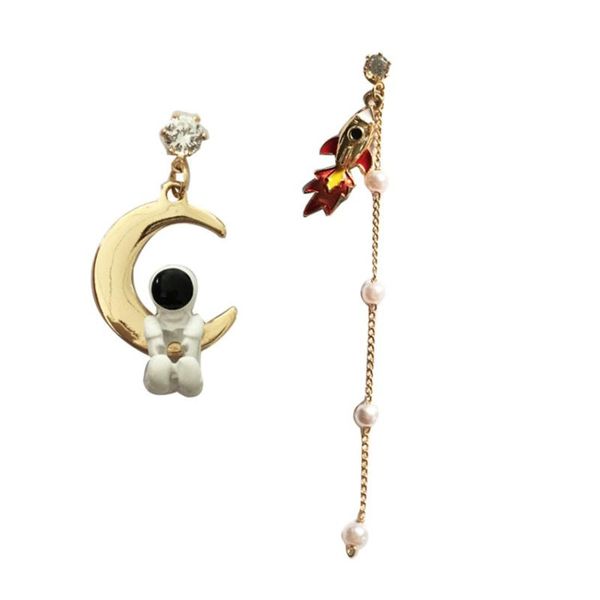 dangle & chandelier doreenbeads fashion aerospace series drop earrings for women jewelry gold color rocket spaceman asymmetry party, Silver
dangle & chandelier doreenbeads fashion aerospace series drop earrings for women jewelry gold color rocket spaceman asymmetry party, Silver