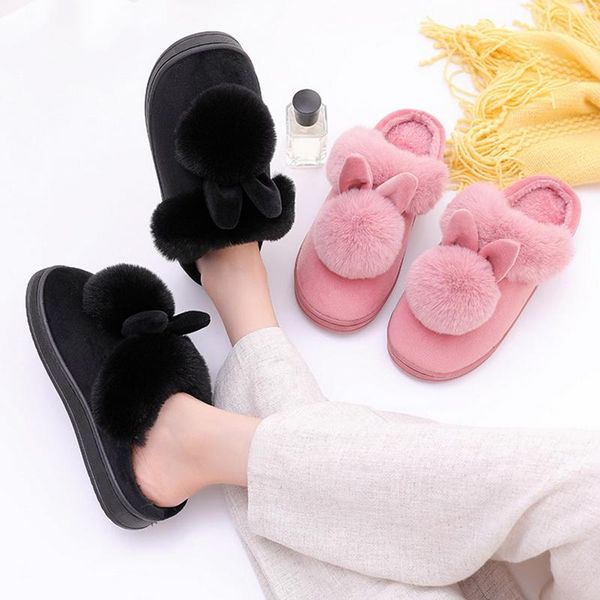 warm indoor comfortable soft flat non-slip long ear slippers home men's and women's shoes high-quality, Black
warm indoor comfortable soft flat non-slip long ear slippers home men's and women's shoes high-quality, Black