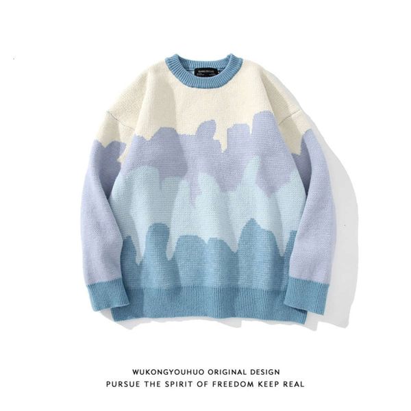 men's sweaters sweater sweatshirt wukong you huo ins harajuku style color matching round neck fashion brand street loose couple pullove, White;black
men's sweaters sweater sweatshirt wukong you huo ins harajuku style color matching round neck fashion brand street loose couple pullove, White;black