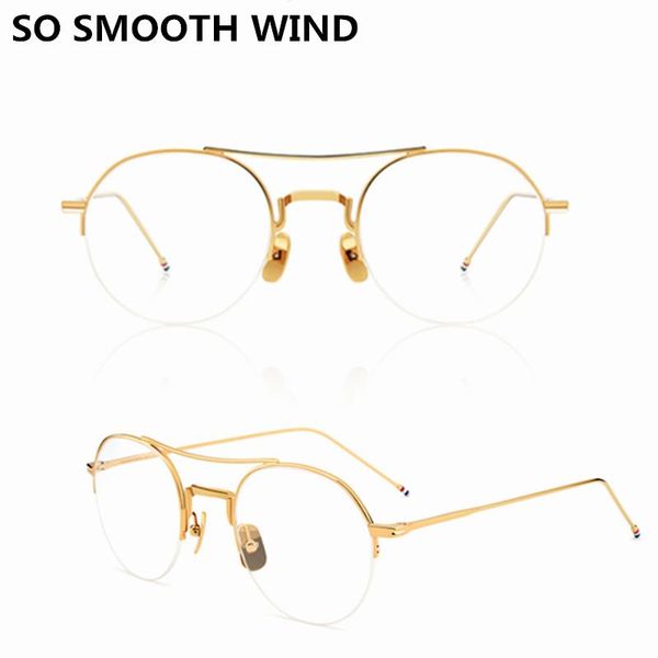 fashion sunglasses frames thom round alloy lightweight glasses frame optical prescription eyeglasses men spectacle women tb903 half rim eyew, Black
fashion sunglasses frames thom round alloy lightweight glasses frame optical prescription eyeglasses men spectacle women tb903 half rim eyew, Black