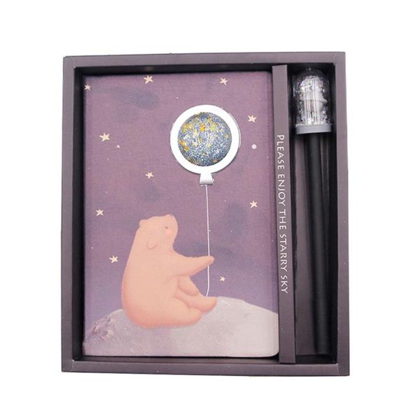 set cartoon notebook gift box unique note book diary notepads school supplies kids students stationery for home office (silver, Purple;pink
set cartoon notebook gift box unique note book diary notepads school supplies kids students stationery for home office (silver, Purple;pink