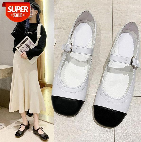 early c's little fragrant mary jane flat shoes women's soft leather one word buckle retro doll #5d8o, Black
early c's little fragrant mary jane flat shoes women's soft leather one word buckle retro doll #5d8o, Black