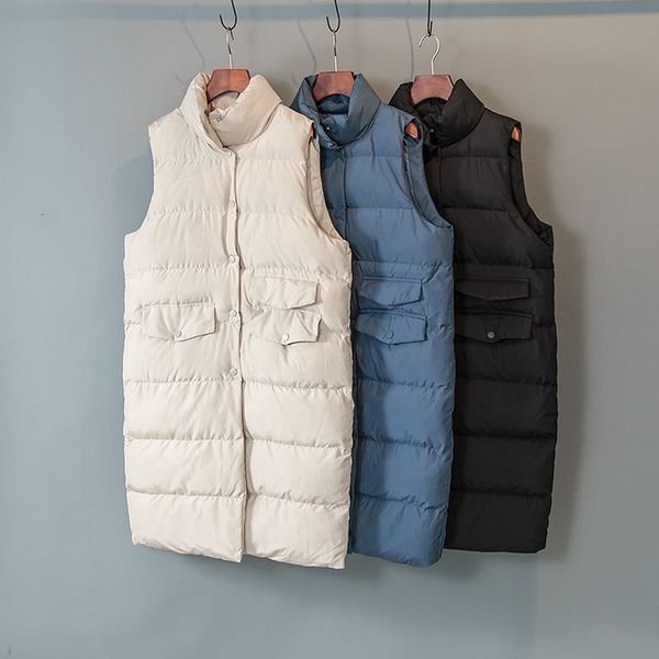 korean version of leisure autumn winter wearing bread down cotton et, vt, women's middle and long style, Black;white