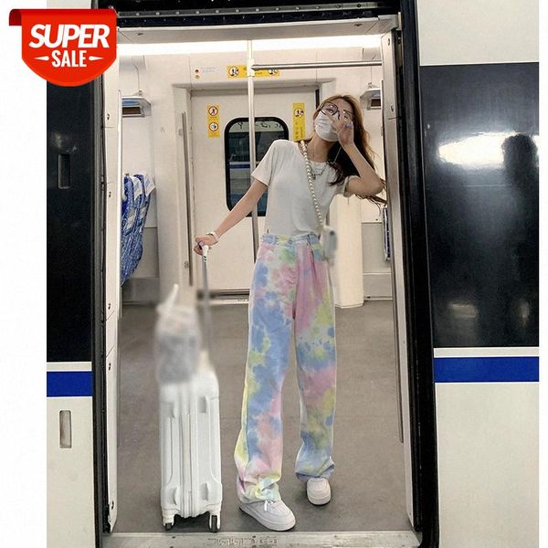 tie-dyed wide-leg jeans women's straight loose waist thin drape mopping trousers sweet cool casual pants #f82z, Black;white
tie-dyed wide-leg jeans women's straight loose waist thin drape mopping trousers sweet cool casual pants #f82z, Black;white