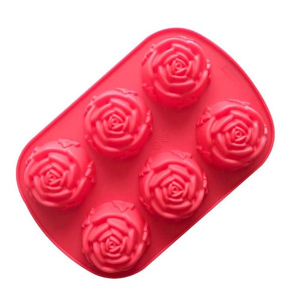 cake tools creative rose shape mold portable silicone muffin mould multi usage 6 cavities baking tool for mousse jelly chocolate pink color
cake tools creative rose shape mold portable silicone muffin mould multi usage 6 cavities baking tool for mousse jelly chocolate pink color
