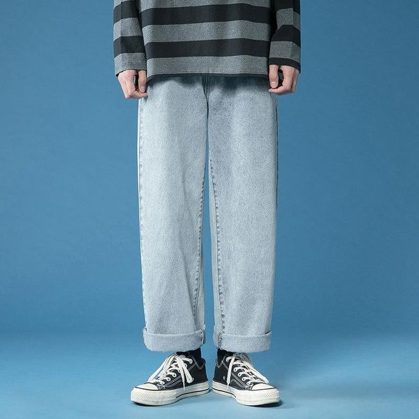 men's jeans summer casual loose straight pants man blue vintage fashion streetwear baggy denim hip hop trousers
men's jeans summer casual loose straight pants man blue vintage fashion streetwear baggy denim hip hop trousers
