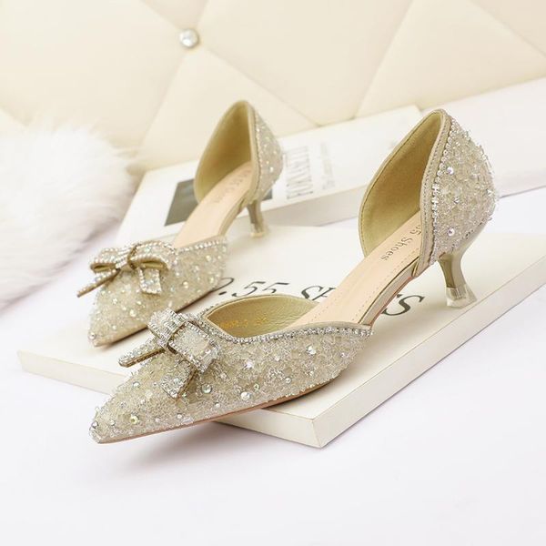 dress shoes meriahzheng summer pointed shallow mouth high heels bow knot rhinestone hollow sandals stiletto banquet women's lsj, Black
dress shoes meriahzheng summer pointed shallow mouth high heels bow knot rhinestone hollow sandals stiletto banquet women's lsj, Black
