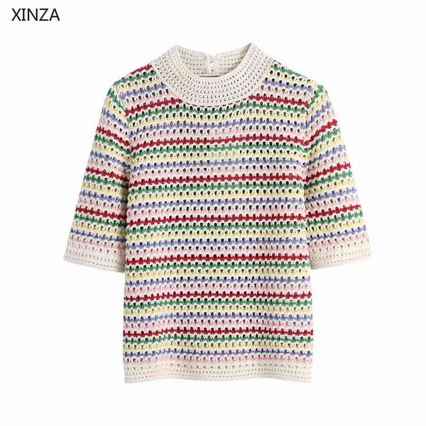 women's sweaters women striped knit sweater short sleeve hollow out spring pullover female chic o neck vintage slim knitted 3, White;black
women's sweaters women striped knit sweater short sleeve hollow out spring pullover female chic o neck vintage slim knitted 3, White;black