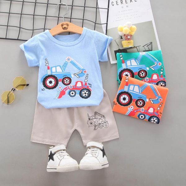 clothing sets 2021 boys summer wear a set of children's casual t-shirt short sleeve cartoon pattern multi-style 2-piece 0-4y, White
clothing sets 2021 boys summer wear a set of children's casual t-shirt short sleeve cartoon pattern multi-style 2-piece 0-4y, White