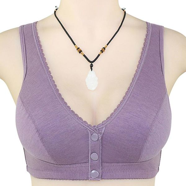 bras ny06 style smooth lace-trimmed middle-aged and elderly women's front buckle soft cotton vest-style non-wire bra, Red;black
bras ny06 style smooth lace-trimmed middle-aged and elderly women's front buckle soft cotton vest-style non-wire bra, Red;black