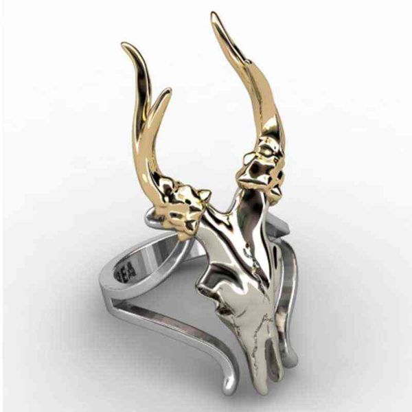 fashion animal ring punk skull deer head ring for men's jewelry gift g1125, Slivery;golden
fashion animal ring punk skull deer head ring for men's jewelry gift g1125, Slivery;golden