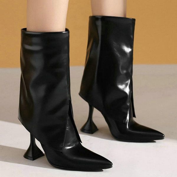 boots 2021 women ankle fashion pointed toe thin high heel ladies quality faux leather slip on modem white, Black
boots 2021 women ankle fashion pointed toe thin high heel ladies quality faux leather slip on modem white, Black