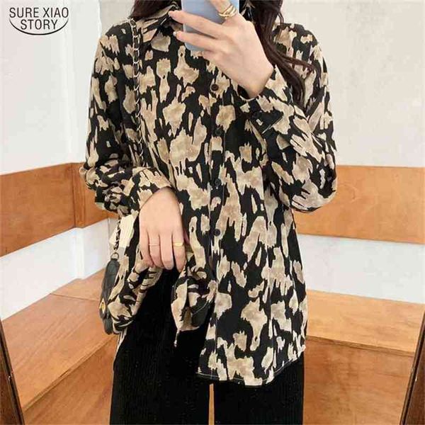 fashion turn-down button shirts korean print office lady blouse women leopard loose elegant clothes 8717 50 210506, White
fashion turn-down button shirts korean print office lady blouse women leopard loose elegant clothes 8717 50 210506, White