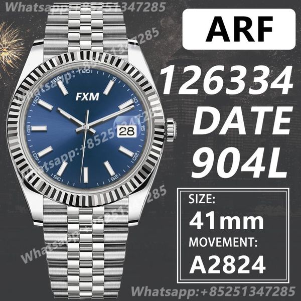 wristwatches men's automatic mechanical watch datejust 41mm 126334 arf a2824 904l 1:1 super clone ar waterproof, Slivery;brown
wristwatches men's automatic mechanical watch datejust 41mm 126334 arf a2824 904l 1:1 super clone ar waterproof, Slivery;brown