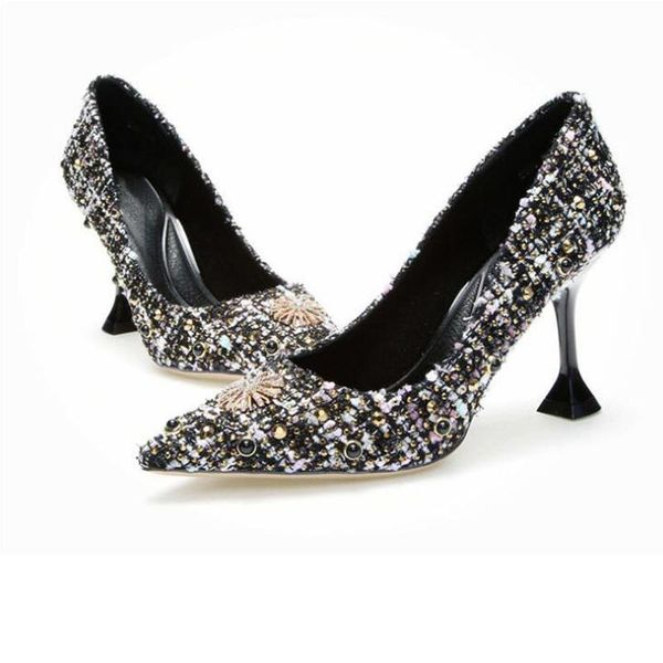 dress shoes blue rivets women high heel sandal colorful rhinestone studs stiletto cinderella with pointed 34, Black
dress shoes blue rivets women high heel sandal colorful rhinestone studs stiletto cinderella with pointed 34, Black