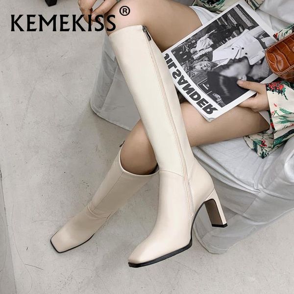 boots kemekiss size 33-43 women real leather knee high square toe thick heels zipper solid color fashion winter ladies footwear, Black
boots kemekiss size 33-43 women real leather knee high square toe thick heels zipper solid color fashion winter ladies footwear, Black
