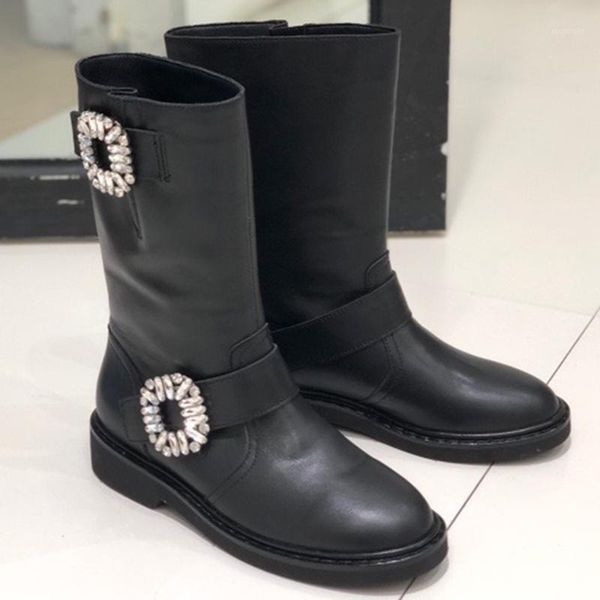 boots crystal luxury black mid-calf spring autumn brand design round toe leather women shoes solid slip-on female1
boots crystal luxury black mid-calf spring autumn brand design round toe leather women shoes solid slip-on female1