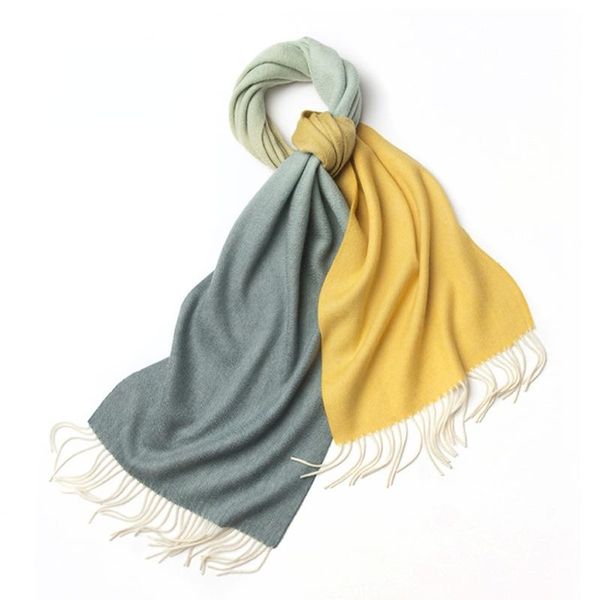 scarves fall/winter 2021 inner mongolia cashmere ladies wool gradient scarf in stock., Blue;gray
scarves fall/winter 2021 inner mongolia cashmere ladies wool gradient scarf in stock., Blue;gray