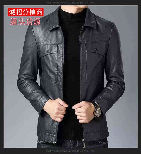 men's leather 2021 new autumn and winter youth korean fashion men's slim lapel pu et, Black;brown
men's leather 2021 new autumn and winter youth korean fashion men's slim lapel pu et, Black;brown