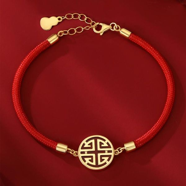 charm bracelets 2021 blessing handmade weave red string rope bracelet couple models trend fashion chinese style jewelry gifts, Golden;silver
charm bracelets 2021 blessing handmade weave red string rope bracelet couple models trend fashion chinese style jewelry gifts, Golden;silver
