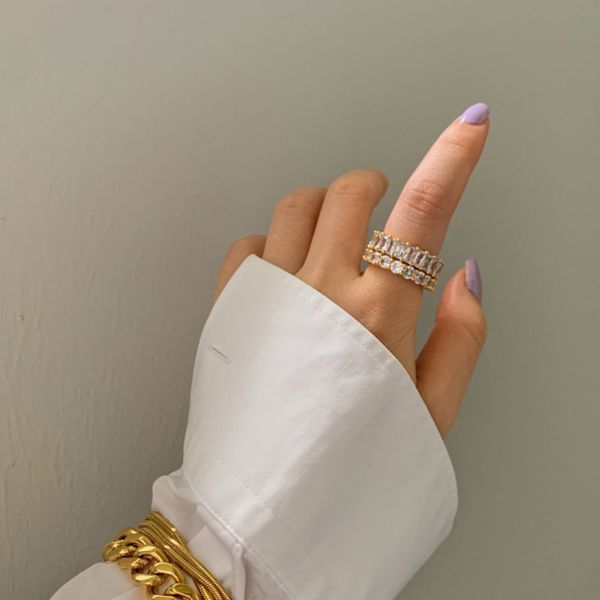 ring female style japanese and korean fashion simple personality hip hop brass plated 18k gold joint ring, Black
ring female style japanese and korean fashion simple personality hip hop brass plated 18k gold joint ring, Black