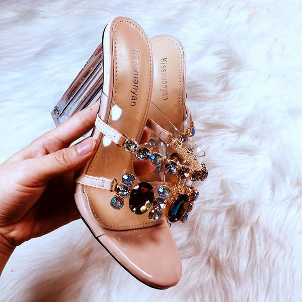 brand designer woman summer shoes open toe transparent pvc luxury crystal block high heels slippers sandals silver large 42 nude, Black
brand designer woman summer shoes open toe transparent pvc luxury crystal block high heels slippers sandals silver large 42 nude, Black