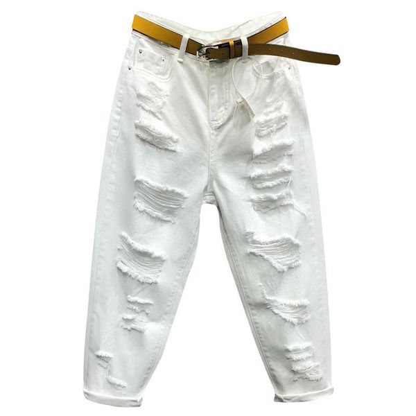 casual white jeans woman summer hole ripped women vaqueros mujer denim harem pants loose lady femme c5599 women's, Blue
casual white jeans woman summer hole ripped women vaqueros mujer denim harem pants loose lady femme c5599 women's, Blue