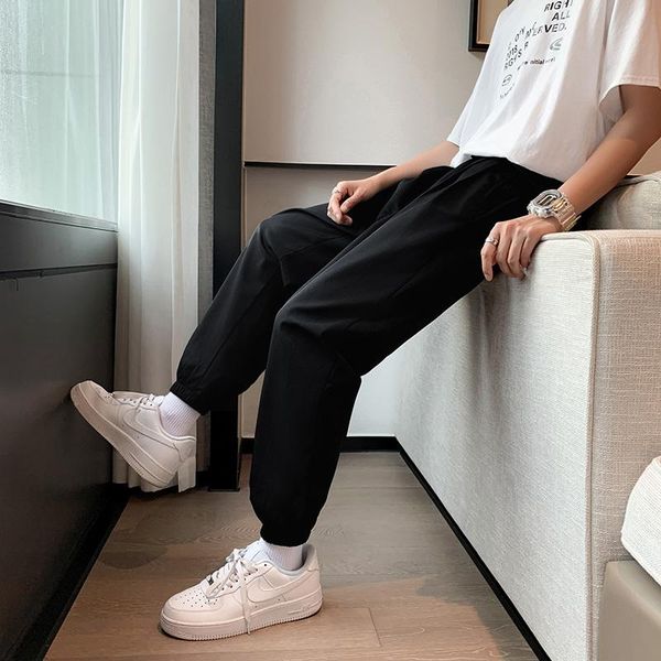 men's pants summer black korean wave trousers loose ice silk thin casual wide-leg harem fashion baggy jeans joggers male
men's pants summer black korean wave trousers loose ice silk thin casual wide-leg harem fashion baggy jeans joggers male