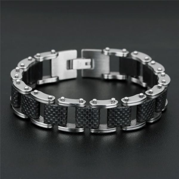 stainless steel genuine silicone silver color chain link male bracelet fashion trendy bracelets men jewelry gift link,, Black
stainless steel genuine silicone silver color chain link male bracelet fashion trendy bracelets men jewelry gift link,, Black