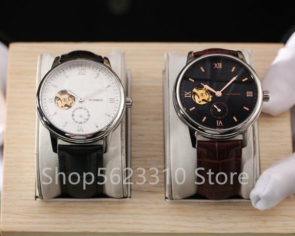 wristwatches luxury men automatic mechanical watch male genuine leather wrist chronograph clock classic tourbillon roman number watches, Slivery;brown
wristwatches luxury men automatic mechanical watch male genuine leather wrist chronograph clock classic tourbillon roman number watches, Slivery;brown