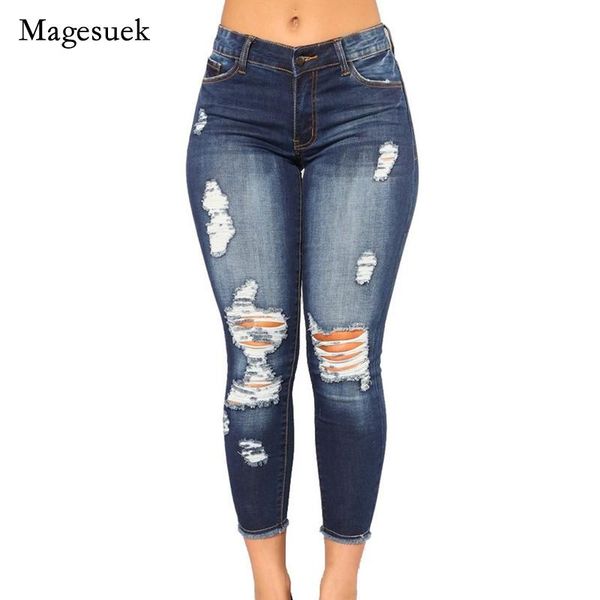 women's jeans skinny for women 2021 autumn fashion denim pencil pants high waist ripped washed full length trouser 16218, Blue
women's jeans skinny for women 2021 autumn fashion denim pencil pants high waist ripped washed full length trouser 16218, Blue