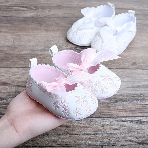 first walkers 0-1 year old baby small flower pattern and bow decoration pink walking shoes with pu leather elastic band
first walkers 0-1 year old baby small flower pattern and bow decoration pink walking shoes with pu leather elastic band