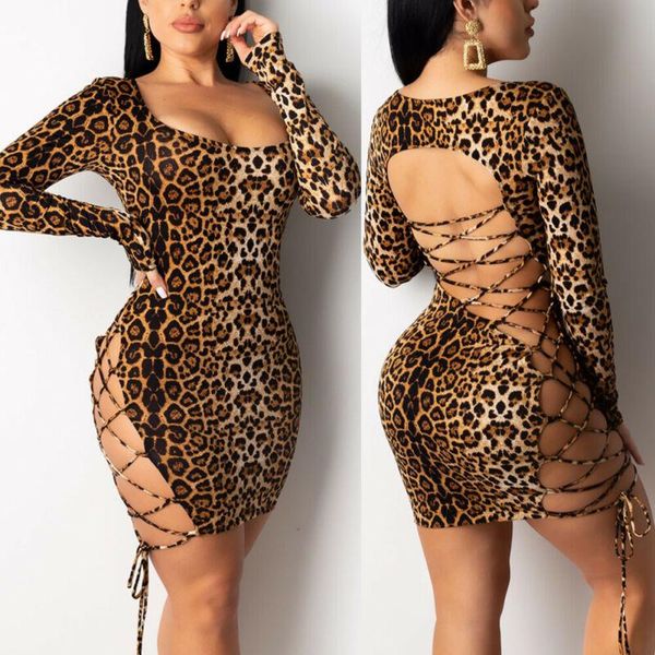 fashion trend women bodycon hollow out bandage backless dress leopard print ladies spring clubwear mini casual dresses, Black;gray
fashion trend women bodycon hollow out bandage backless dress leopard print ladies spring clubwear mini casual dresses, Black;gray