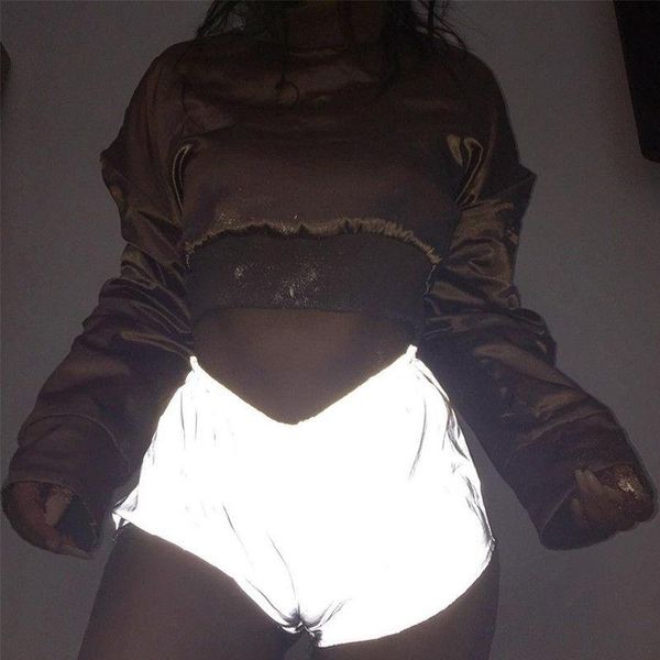 shinny shorts women casual luminous reflective noctilucan club wear party summer loose women's, White;black
shinny shorts women casual luminous reflective noctilucan club wear party summer loose women's, White;black