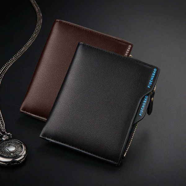 the wallet men's korean pidenbao short wallet insert card driver's license fashion bag, Black
the wallet men's korean pidenbao short wallet insert card driver's license fashion bag, Black
