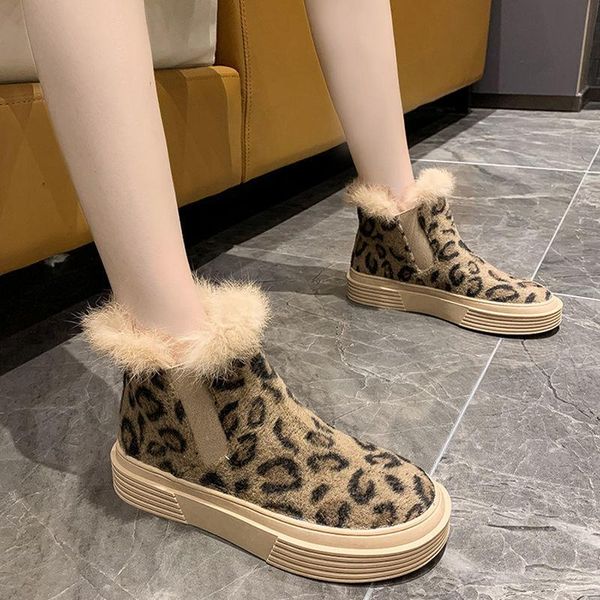 boots shoes woman leopord pattern snow women's winter bootie thick bottomed casual fluffy cotton-padded luxury, Black
boots shoes woman leopord pattern snow women's winter bootie thick bottomed casual fluffy cotton-padded luxury, Black