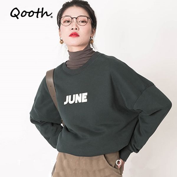 qooth autumn women's loose sweatshirts cotton letter medium length full sleeve velvet coat o neck female student qt352 210518, Black
qooth autumn women's loose sweatshirts cotton letter medium length full sleeve velvet coat o neck female student qt352 210518, Black