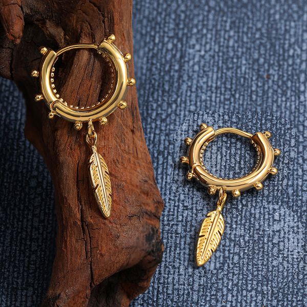 vintage feather earrings for women punk hip hop gold color metal small hoop earrings fashion jewelry, Golden;silver
vintage feather earrings for women punk hip hop gold color metal small hoop earrings fashion jewelry, Golden;silver