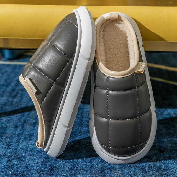 slippers 2021 women's winter indoor home thick sole non slip waterproof cotton plus fleece fur comfy shoes, Black
slippers 2021 women's winter indoor home thick sole non slip waterproof cotton plus fleece fur comfy shoes, Black