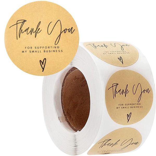 gift wrap 500pcs kraft thank you stickers rolls for supporting my small business boxes scrapbooking sticker owner label tags
gift wrap 500pcs kraft thank you stickers rolls for supporting my small business boxes scrapbooking sticker owner label tags