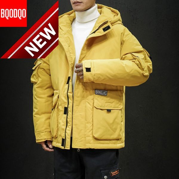 thick men down jacket winter hooded military white duck snow jackets japanese style loose hip hop streetwear thermal coat, Black
thick men down jacket winter hooded military white duck snow jackets japanese style loose hip hop streetwear thermal coat, Black