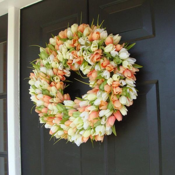 cm simulated colorful tulip wreaths long leaf wild garland wall hanging door living room bedroom decoration #y5 decorative flowers &
cm simulated colorful tulip wreaths long leaf wild garland wall hanging door living room bedroom decoration #y5 decorative flowers &