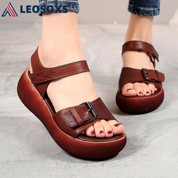women sandals genuine leather summer shoes rome platform thick bottomed breathable comfortable l348 dress, Black
women sandals genuine leather summer shoes rome platform thick bottomed breathable comfortable l348 dress, Black