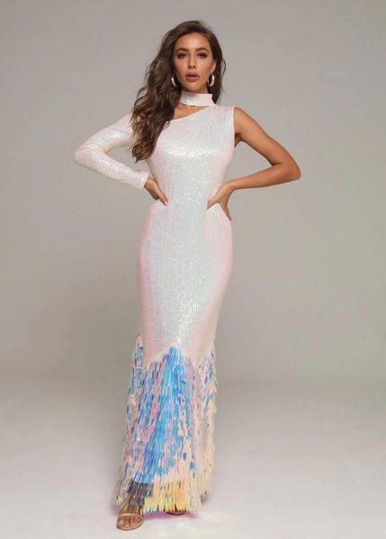 casual dresses 2021 women sequined elegant o neck one-shoulder long sleeve vestidos celebrity evening party bandage dress wholesale, Black;gray
casual dresses 2021 women sequined elegant o neck one-shoulder long sleeve vestidos celebrity evening party bandage dress wholesale, Black;gray
