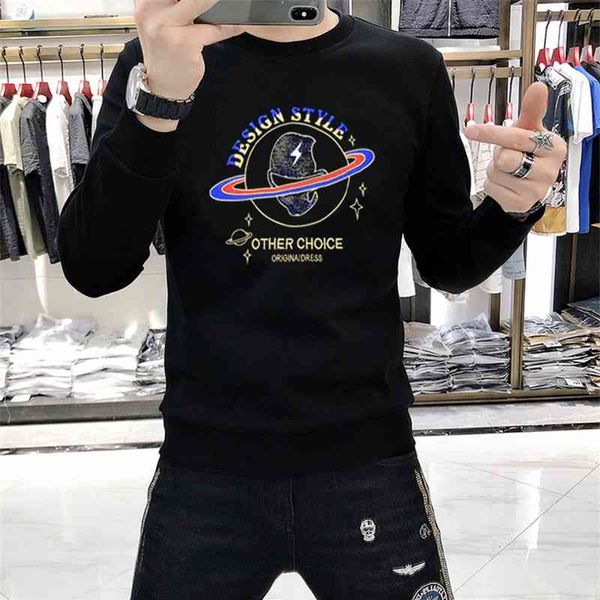 european men's sweater autumn and winter sequin embroidery youth's long sleeved bottomed casual korean top, Black
european men's sweater autumn and winter sequin embroidery youth's long sleeved bottomed casual korean top, Black
