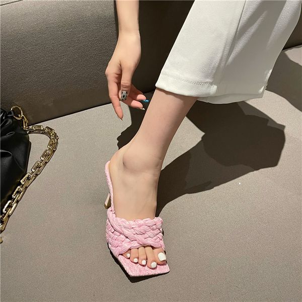 eilyken 2021 new summer design weave square toe heels slippers gladiator beach womens sandal slides shoes dadtieuhtc, Black
eilyken 2021 new summer design weave square toe heels slippers gladiator beach womens sandal slides shoes dadtieuhtc, Black