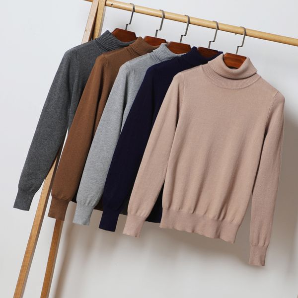 women's knits & tees autumn sweater solid loose pullover knitted long sleeve pull femme turtleneck stretching zxvy, White
women's knits & tees autumn sweater solid loose pullover knitted long sleeve pull femme turtleneck stretching zxvy, White