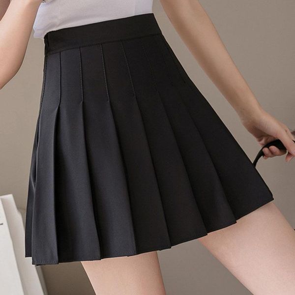 skirts 2021 summer women solid high waist zipper casual slim pleated girls sweet student korean harajuku dance mini skirt jk1048, Black
skirts 2021 summer women solid high waist zipper casual slim pleated girls sweet student korean harajuku dance mini skirt jk1048, Black