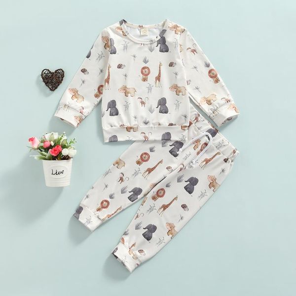 clothing sets focusnorm 0-6y autumn infant kids boys girls clothes cartoon animal printed long sleeve sweatshirt pants, White
clothing sets focusnorm 0-6y autumn infant kids boys girls clothes cartoon animal printed long sleeve sweatshirt pants, White
